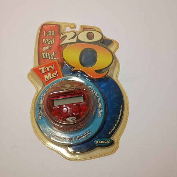 Radica 20Q 20 Questions Version Electronic Game Red Factory Sealed 2003 - Picture 1 of 16